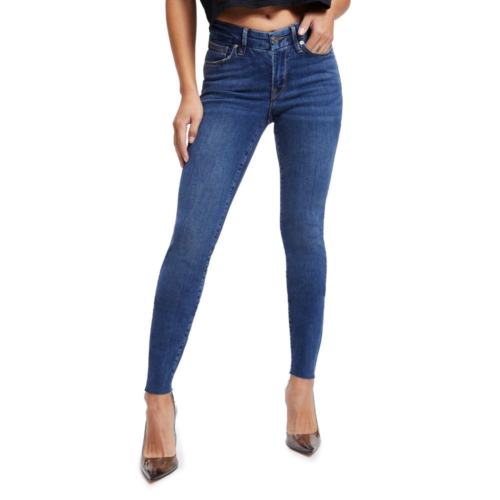 Good American Good Legs Low Skinny Jean In Blue840 - 16